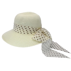 CAPELINA CON CINTA ESTAMPADA