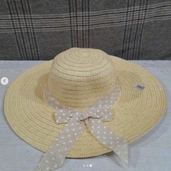 CAPELINA ALA ANCHA CON LAZO