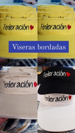 VISERAS CON LOGO BORDADO - comprar online