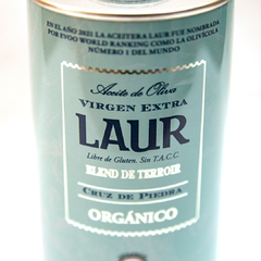 Aceite de Oliva "LAUR". Extra Virgen. Org. Cert. lata x 500 cc - comprar online