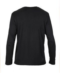 Remera negra manga larga, estampado La Boya - La Boya