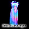 Vestido Lastex Tie Dye 001 Fluorescente