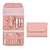 SET DE MANICURA ACERO INOXIDABLE CON ESTUCHE DE CUERO ECOLOGICO/ COD. 588-6804