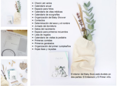 Imagen de CUADERNO DEL BEBÉ - BABY BOOK - ENCUADERNACIÓN COSIDA