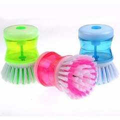 CEPILLO LAVAPLATOS COCINA CON DISPENSER RECARGABLE - comprar online