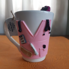 TAZA DE PORCELANA ARTESANAL - HECHA A MANO - tienda online
