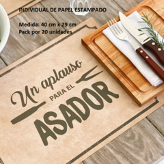 INDIVIDUALES DE PAPEL - 20 UNIDADES