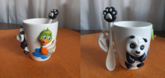 TAZA DE PORCELANA ARTESANAL - HECHA A MANO - tienda online