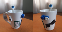 Imagen de TAZA DE PORCELANA ARTESANAL - HECHA A MANO
