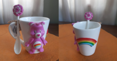 TAZA DE PORCELANA ARTESANAL - HECHA A MANO