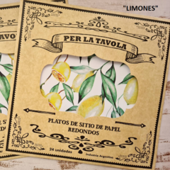 PLATO DE SITIO DE PAPEL - 24 UNIDADES