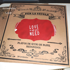 PLATO DE SITIO DE PAPEL - 24 UNIDADES - comprar online