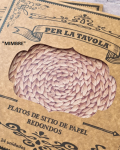 PLATO DE SITIO DE PAPEL - 24 UNIDADES en internet