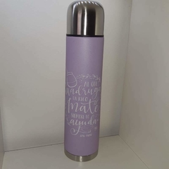TERMO DE ACERO CON VINILO DECORATIVO - APALAPAPA - Obseqyarte