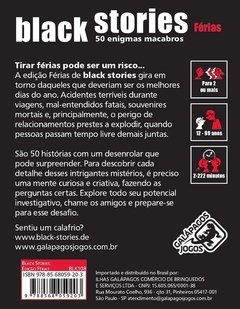 Black Stories Férias - Galápagos Jogos - comprar online