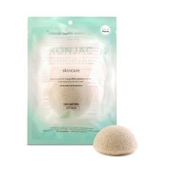 Esponja Facial con Fina Arcilla Verde Francesa Natural Konjac