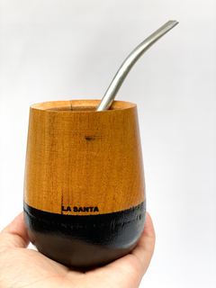 Mate Madera Colores + Bombilla - santa fe market