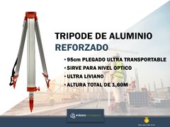 Combo Nivel Optico Wiseman AL-18 32X con Tripode y Regla de 5m - Piñero Topografia