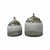 Frasco de Vidrio con Relieve