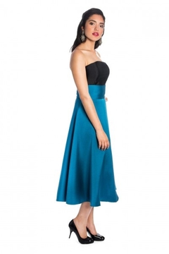 VESTIDO-BLUE MIDI SKIRT na internet