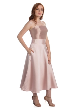 VESTIDO-PINK MIDI SKIRT na internet