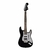 Guitarra Eléctrica Squier Fat Black & Chrome Strato Standard