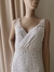 VESTIDO NOVIA EN ENCAJE, CON BORDADO Y TRANSPARENCIAS