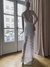 Vestido de novia en encaje con transparencia