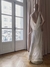 VESTIDO NOVIA EN TUL BORDADO Y BUCHE EN ESPALDA - comprar online