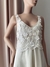 VESTIDO NOVIA TUL BORDADO Y FLORES 3D - comprar online