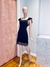 Vestido negro satén