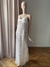 Vestido novia mini flores guipure - tienda online