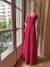 Vestido Fucsia Strass