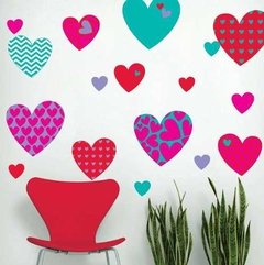 Vinilo Decorativo Kit Corazones Grande