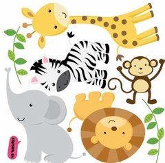 Vinilo Autoadhesivo Jungla Y Animales De La Selva en internet