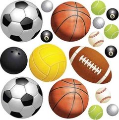 Vinilo Decorativo Pelotas De Deportes