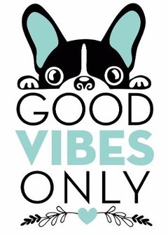 Vinilo Decorativo Bulldog Con Frase 01 en internet