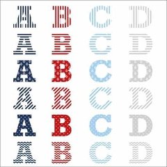 Vinilo Decorativo Letras De 24 Cm Estilo Náutico Marinero en internet