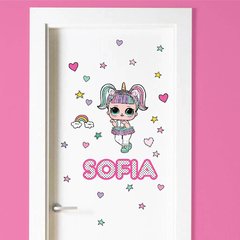 VINILO MUÑECA LOL SURPRISE CON TU NOMBRE - comprar online