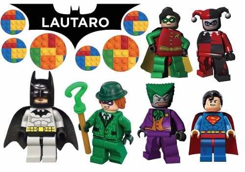 Vinilo Personajes Lego Batman Con Tu Nombre!