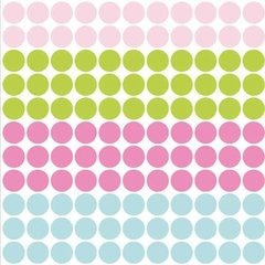 Kit De Vinilo Lunares 121 Puntos De 5 Cm 009 Pastel - tienda online