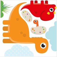 Vinilo Decorativo Kit Jungla Y Dinosaurios Completo - Mister Vinilikus