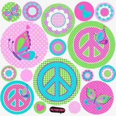 Kit De Vinilo Decorativo Autoadhesivo Peace Butterfly