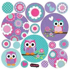 Kit De Vinilo Decorativo Autoadhesivo Little Owl - Mister Vinilikus