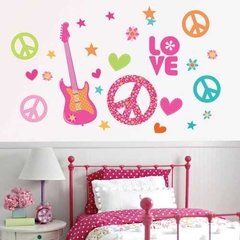 Kit De Vinilo Autoadhesivo Hippie Rock Violeta - comprar online