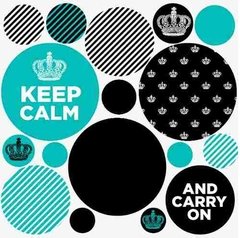 Kit De Vinilo Decorativo Autoadhesivo Keep Calm - comprar online