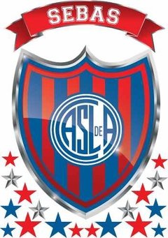 Vinilo Decorativo Escudo San Lorenzo Personalizado 50x70