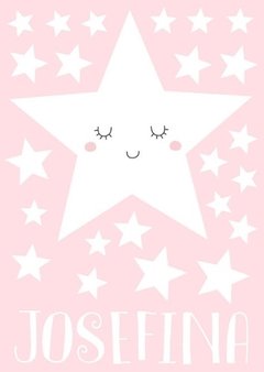 Vinilo Decorativo Estrellas Con Tu Nombre Personalizado - Mister Vinilikus