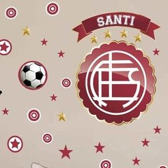 Vinilo Pelotazo + Escudo Lanus Con Tu Nombre Personalizado en internet