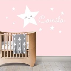 Vinilo Decorativo Estrellas Con Tu Nombre Personalizado